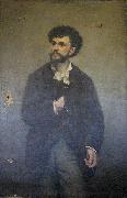 Portrait of the painter Adrien Lavieille, her husband, made in 1879 by Marie Adrien Lavieille Adrien Lavieille
